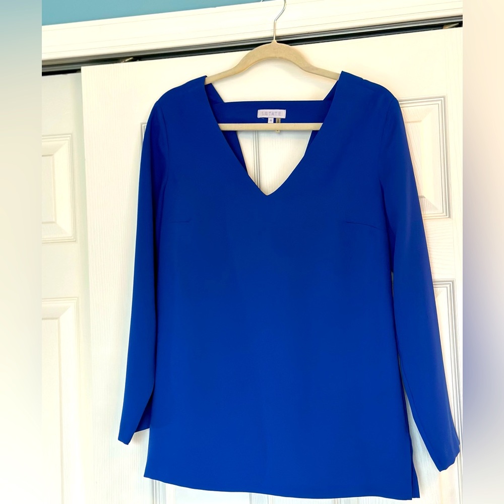 1. STATE dress blouse. Medium. Purple/Blue